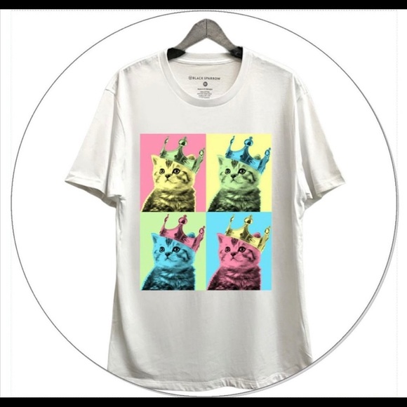 New queen kitten shirt, neon colors - Picture 3 of 6